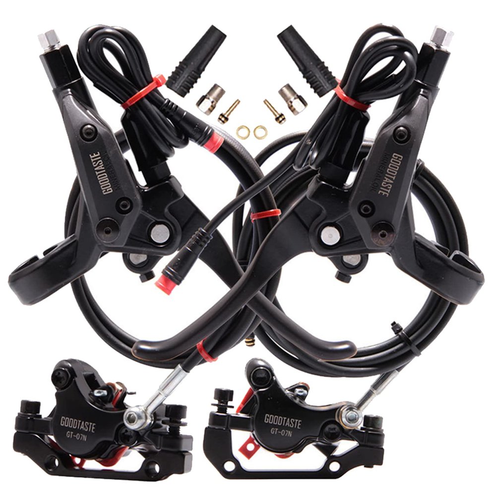 HWWH Hydraulic Disc Brake for Electric Scooters Front Rear Disc Brake Kit for 11/13 inch Electric Scooter Adults