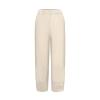 QWENTMTNTY Plus Size Capris Pants for Women Cotton Linen Wide Leg Casual Summer Comfy High Waisted Loose Crop Pants Pockets view 3