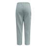 QWENTMTNTY Plus Size Capris Pants for Women Cotton Linen Wide Leg Casual Summer Comfy High Waisted Loose Crop Pants Pockets view 4