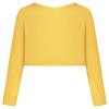 Bonny Billy Girls' Long Sleeve Knit Bolero Cardigans Jacket Cover Up Sweater 7-8 Years Yellow view 3