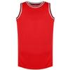 Blank Basketball Jersey Reversible Men's Mesh Athletic Sports Shirts Training Practice S-3XL (XX-Large, Red) view 2