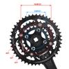 BESNIN Bike Crankset 22/32/44T 9 Speed 104mm BCD for Bicycle Square crankset Black view 3