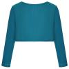Bonny Billy Girls' Long Sleeve Knit Bolero Cardigans Jacket Cover Up Sweater 5-6 Years Dark Green view 3