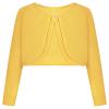 Bonny Billy Girls' Long Sleeve Knit Bolero Cardigans Jacket Cover Up Sweater 3-4 Years Yellow view 1