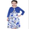 Bonny Billy Girls' Long Sleeve Knit Bolero Cardigans Jacket Cover Up Sweater 4-5 Years Blue view 2
