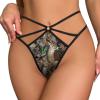 BAIKUTOUAN Camo Deer Camouflage Hunting Women T-Back Mesh Thong Panties G-String Panties Underwear Sexy view 1
