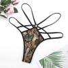 BAIKUTOUAN Camo Deer Camouflage Hunting Women T-Back Mesh Thong Panties G-String Panties Underwear Sexy view 2