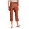 QWENTMTNTY Plus Size Capris Pants for Women Cotton Linen Wide Leg Casual Summer Comfy High Waisted Loose Crop Pants Pockets view 3