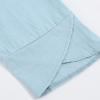 QWENTMTNTY Plus Size Capris Pants for Women Cotton Linen Wide Leg Casual Summer Comfy High Waisted Loose Crop Pants Pockets A-Sky Blue view 3