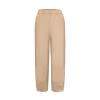 QWENTMTNTY Plus Size Capris Pants for Women Cotton Linen Wide Leg Casual Summer Comfy High Waisted Loose Crop Pants Pockets view 3