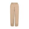 QWENTMTNTY Plus Size Capris Pants for Women Cotton Linen Wide Leg Casual Summer Comfy High Waisted Loose Crop Pants Pockets view 4