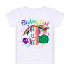 3rd Birthday Outfit Girl Toddler Short Sleeve Shirt Big Sister Little Brother Matching Summer Clothes Melon Watermelon Party Supplies Third Year Old Gifts Cake Smash Photoshoot Rainbow Girl 3nd 3T view 1
