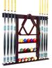 GACCO BILLIARDS Wall Mount Pool Cue Stick Holder Hold 8 Cues, Pool Stick Holder, Billiard Cue Rack For Pool Table Accessories. Pool Table Stick Holder Made Of 100% Solid Wood (Mahogany) view 1