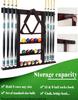 GACCO BILLIARDS Wall Mount Pool Cue Stick Holder Hold 8 Cues, Pool Stick Holder, Billiard Cue Rack For Pool Table Accessories. Pool Table Stick Holder Made Of 100% Solid Wood (Mahogany) view 3