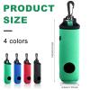 Chivao 4 Pieces Golf Tee Holder Golf Ball Carry Bag Pouch Ball Holder Keychain Belt Clip Gifts Accessories(Black, Red, Blue, Green,Simple) view 2
