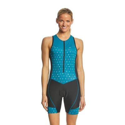 CYTSH Cycling Suit Women's Triathlon-Suit One-Piece Sleeveless With 9D Gel Pad Pocket Quick-Drying Bike Jersey Jumpsuit (Color : 03, Size : XXXX-Large)