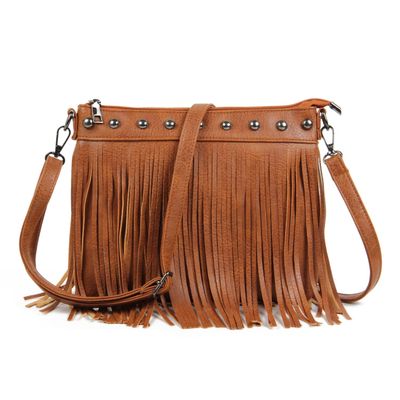 Emprier Women Hobo Fringe Crossbody Purse Vintage Small Tassel Shoulder Handbags
