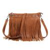 Emprier Women Hobo Fringe Crossbody Purse Vintage Small Tassel Shoulder Handbags view 1