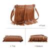Emprier Women Hobo Fringe Crossbody Purse Vintage Small Tassel Shoulder Handbags view 4