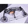 AMEYXGS Archery Compound Bow Catapult Steel Ball Dual-use Bowfishing Hunting Bow Outdoor Shooting 35-65lbs Adjustable Adult Bow Right Hand (Black Set) view 2
