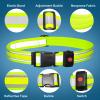 Higo LED Running Belt, USB Rechargeable LED Waist High Visibility Reflective Gear Glowing Safety Light Up Waistband for Running, Cycling, Hiking and Camping (Green) view 3