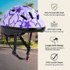 Asslen Kids Bike Helmet Suitable for Ages 3-8 Years Boys Girls, Adjustable Toddler Helmet with Knee Elbow Pads Wrist Guards Sports Protective Gear Set for Bike Bicycle Skateboard Scooter-Purple view 2