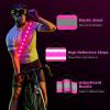 Higo LED Running Belt, USB Rechargeable LED Waistband, Adjustable Glow in The Dark Waist Bands, Reflective Running Gear Light Up Waist Belt for Running, Cycling, Hiking, Camping (Pink) view 4