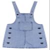 KIDSCOOL SPACE Girls Jeans Shorts,Simple Desgin Heart Printed Summer Denim Shortalls,Light Blue,5-6 Years view 1