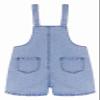 KIDSCOOL SPACE Girls Jeans Shorts,Simple Desgin Heart Printed Summer Denim Shortalls,Light Blue,5-6 Years view 2