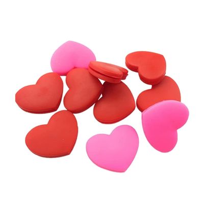 Homoyoyo 6pcs Tennis Racket Vibration Dampeners Silicone Heart Shaped Tennis String Absorber Vibration Dampeners for Tennis Racket Racquetball Athletes