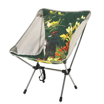 KKNH Folding Chair Premium Camping Chair Ultra-Light Folding Chair, 600D Oxford Cloth, with Storage Bag Outdoor Camping, Hiking, Picnic Outdoor Patio Lawn Picnic (Color : A)