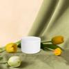Zerodeko White Ceramic Jewelry Storage Box Round Ring Box with Lid for Small Earrings and Pendants Compact Jewelry Organizer for Bedroom and Home Decor view 3