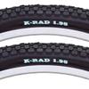 Bike Liq Sunlite K Rad MTB Street All Terrain Durable Black Bike Tire Pair 26 x 1.95 (59151) view 1