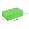 uxcell Yoga Block 9" x 6" x 3" Light Weight High-Density EVA Foam Brick for Beginners, Yogis, Pilates, Meditation, Green view 2
