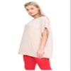 Janisramone Women s Off Shoulder Tops, Plain Batwing Short Sleeve Oversized T Shirts for Women, Baggy Bardot Top, Party Wear Stone view 2