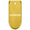 NDZ Performance Magazine Base Plate Finger Extension for Sig P365 & P365 SAS 9MM  Laser Engraved Aluminum, EDC Upgrade, USA Made, Gold  Live Free or Die 1 Line Text view 1