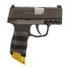 NDZ Performance Magazine Base Plate Finger Extension for Sig P365 & P365 SAS 9MM  Laser Engraved Aluminum, EDC Upgrade, USA Made, Gold  3 Crosses view 3