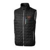 Cutter & Buck Men's Black Washington Commanders Big & Tall Rainier Eco Insulated Full-Zip Puffer Vest view 1