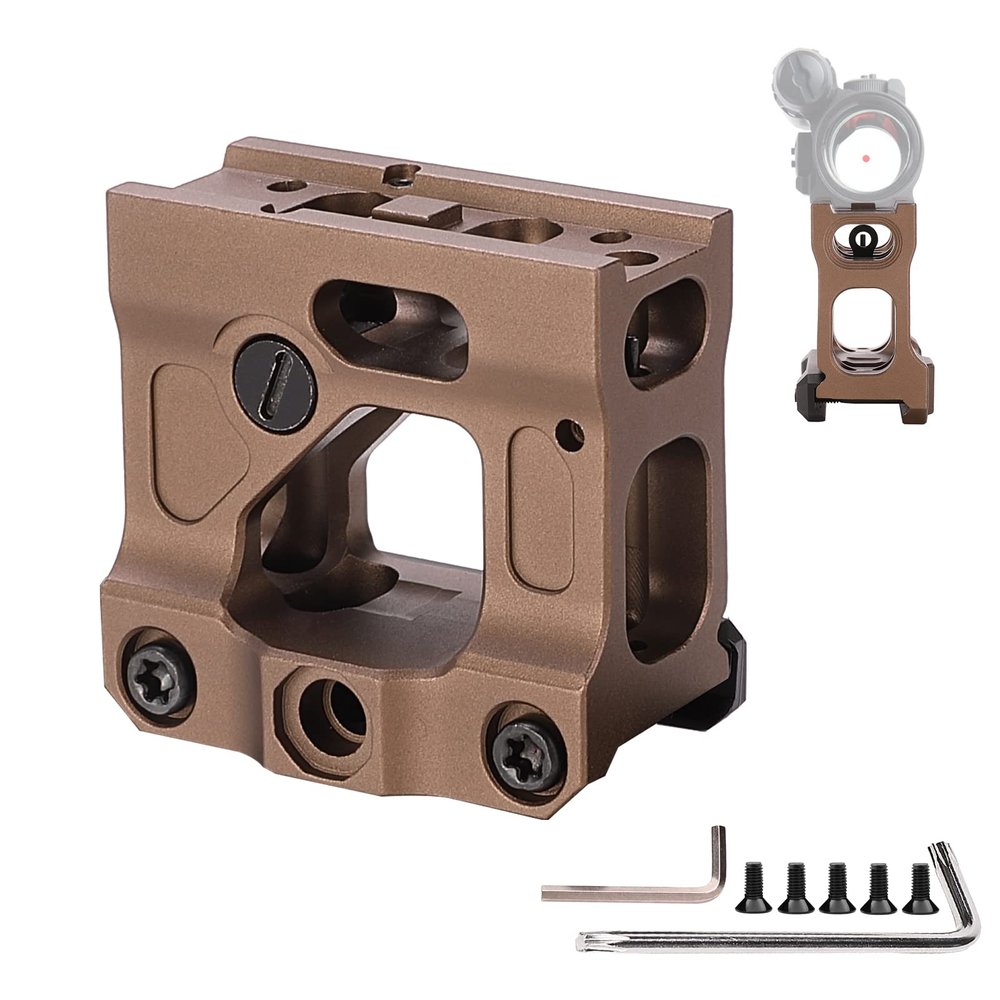 Phoking Red Dot Riser Mount Picatinny Riser Mounts for T1 T2 H1 H2 Optic Sight Accepts All Footprint Optics