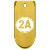 NDZ Performance Magazine Base Plate Finger Extension for Sig P365 & P365 SAS 9MM  Laser Engraved Aluminum, EDC Upgrade, USA Made, Gold  2nd Second Amendment Emblem view 1