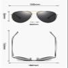 XINXIN Men's Polarized Driving Sunglasses Cycling Retro Multifunctional Sports Sunglasses (Color : D, Size : Medium) view 3