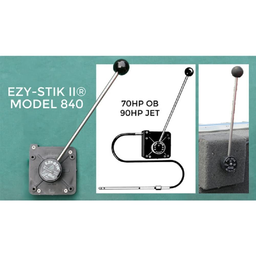 Ezy-glide Ezy-Stik II 840 Mechanical Marine Steering System with 10.5 Foot Cable