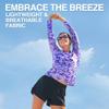 Kanu Surf womens Upf 50+ Long Sleeve Active Swim Tee & Workout Top Rash Guard Shirt, Harmony Purple, X-Small US view 4
