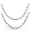 Fitness Chain 23in, Workout Chain, Cable Machine Extension Chain, 304 Stainless Steel LAT Pull Cable Extension Weight Lifting Machine Chain, Curl Bar Chain for Home Gym (2pcs Dia-5mm (23in Length)) view 1