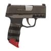 NDZ Performance Magazine Base Plate Finger Extension for Sig P365 & P365 SAS 9MM  Laser Engraved Aluminum, EDC Upgrade, USA Made, Red  Don't Tread On Me Liberty and Death view 3