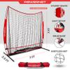 PowerNet 7x7 Full Mouth Baseball Net, Portable Large Mouth Batting Net, Outdoor Softball & Baseball Batting Practice Training Equipment view 3
