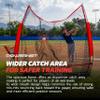 PowerNet 7x7 Full Mouth Baseball Net, Portable Large Mouth Batting Net, Outdoor Softball & Baseball Batting Practice Training Equipment view 4