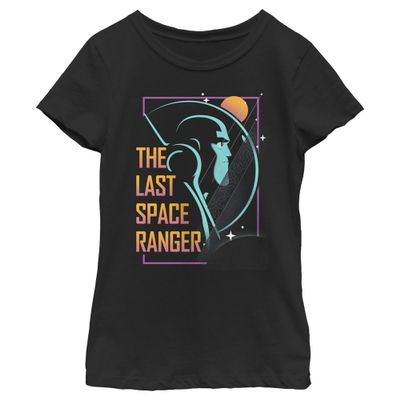 Disney Pixar Lightyear Poster Girls Short Sleeve Tee Shirt, Black, X-Large