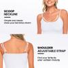 ACTIVE UNIFORMS Women's Soft and Breathable Cotton Stretch Camisole with Adjustable Strap Tank Top Multi-Pack of 3 (White, 2X-Large) view 3