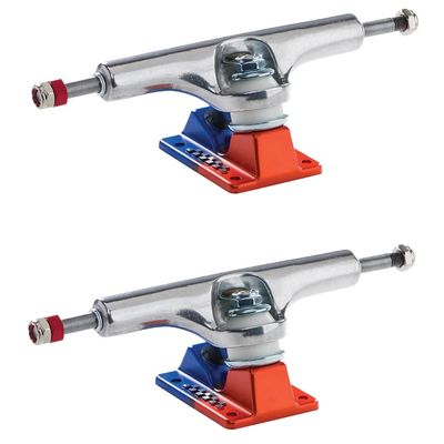 Ace Skateboard Trucks AF1 Anodized Blue/Orange/Polished 60 (8.75") Pair